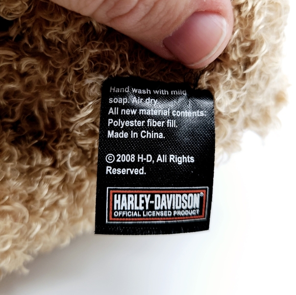 HARLEY DAVIDSON | Spirit Jr motorcycle curly haired stuffed animal toy 12" - Picture 5 of 8